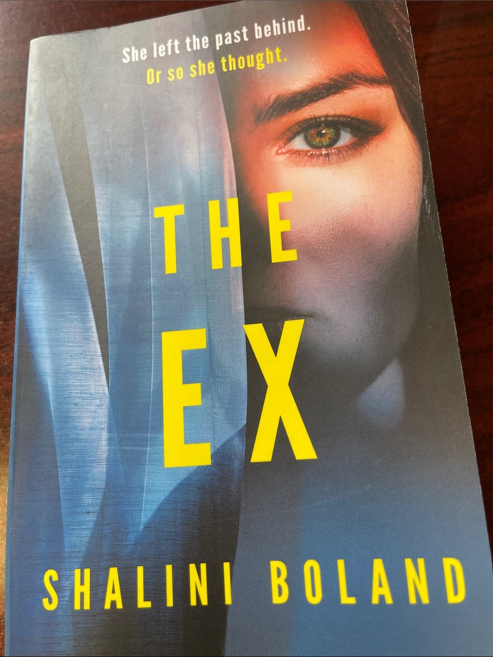 The Ex by Shalini Boland - Blue & Yellow Paperback Book